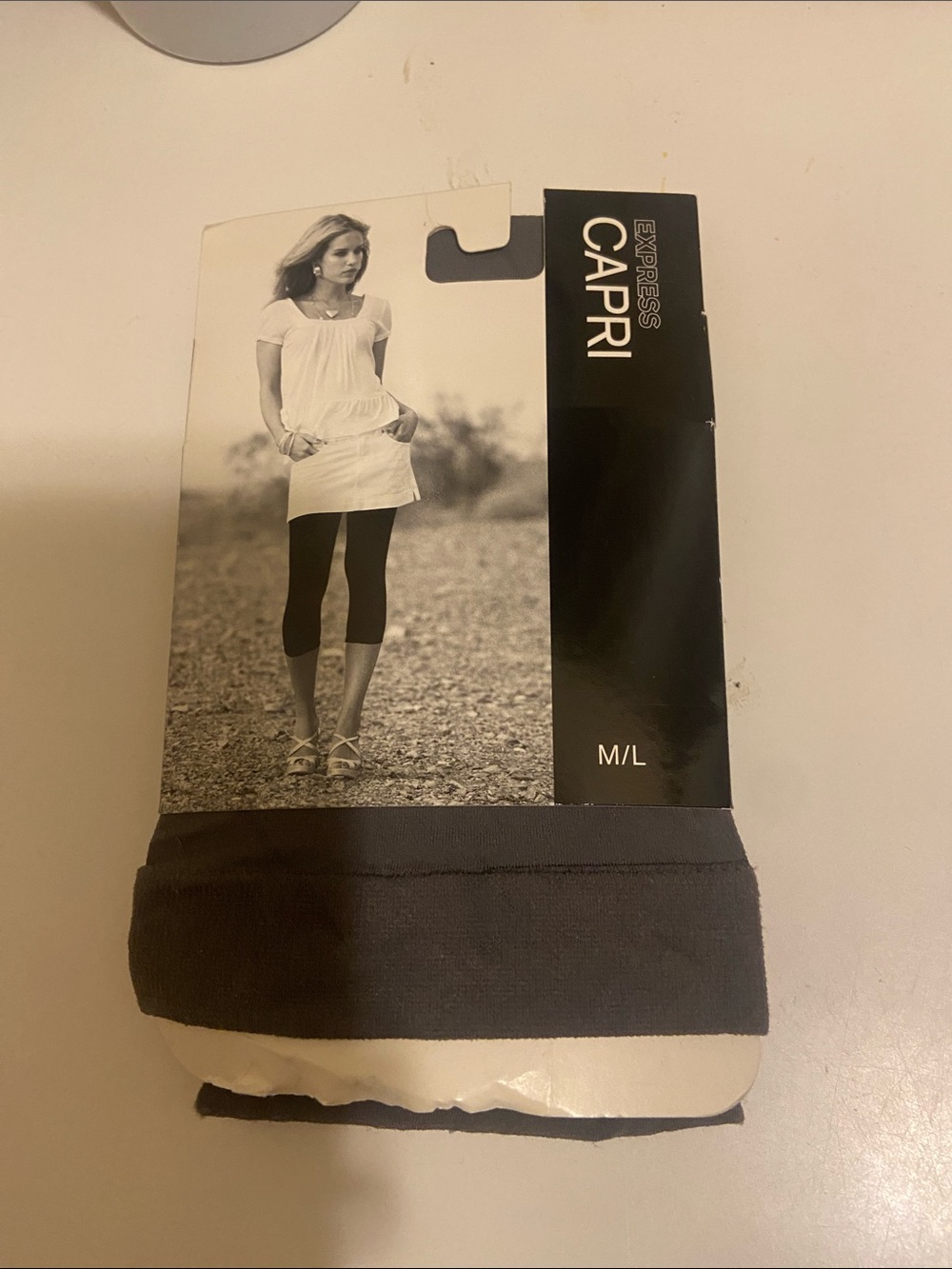 Express Black Capri Leggings Size M/L
